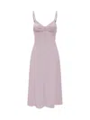 Elisabetta Franchi Lightweight Crepe Dress With Criss-cross Laces In Pink