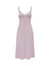 Elisabetta Franchi Lightweight Crepe Dress With Criss-cross Laces In Pink