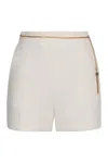 Elisabetta Franchi Chain Detailed Slim Fit Shorts In Gray