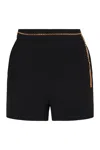 Elisabetta Franchi Lightweight Crêpe Shorts In Multi