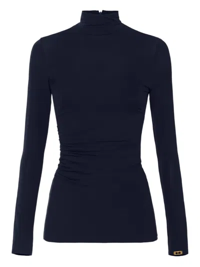 ELISABETTA FRANCHI LIGHTWEIGHT DRAPED TOP