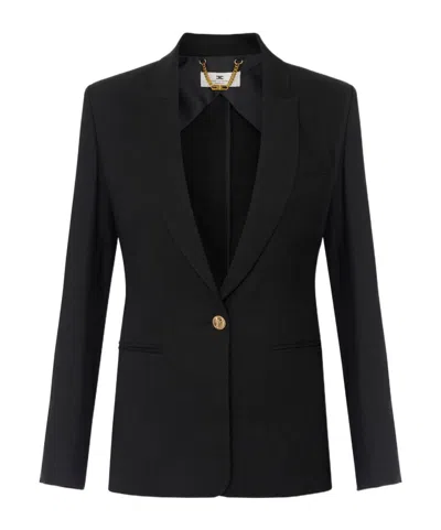 ELISABETTA FRANCHI ELISABETTA FRANCHI SINGLE-BREASTED LONG-SLEEVED JACKET