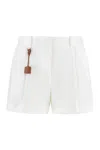 ELISABETTA FRANCHI ELISABETTA FRANCHI LINEN BLEND SHORTS