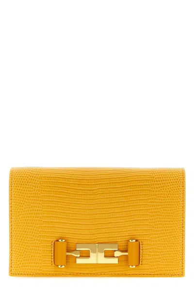 ELISABETTA FRANCHI LIZARD PRINT CROSSBODY BAG