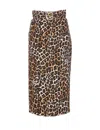 Elisabetta Franchi Animal Print Pencil Skirt