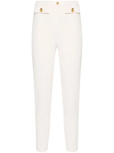 Elisabetta Franchi Gerade Hose Mit Logo-applikation In Pink