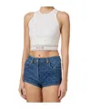 Elisabetta Franchi Contrasting-band Tank Top In Nude