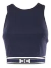 Elisabetta Franchi Blue Tricot Top