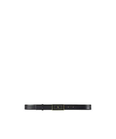 Elisabetta Franchi Logo Belt In Black