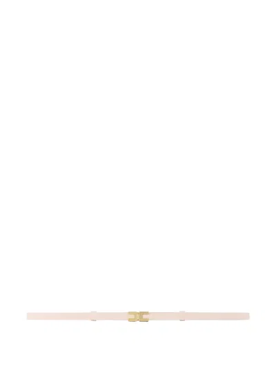 Elisabetta Franchi Logo Belt In Neutral