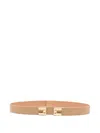 Elisabetta Franchi Logo-buckle Belt In Neutral