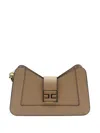 ELISABETTA FRANCHI LOGO-BUCKLE SHOULDER BAG