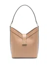 Elisabetta Franchi Logo-buckle Shoulder Bag In Neutrals