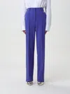 Elisabetta Franchi Logo Charm Straight Leg Pants