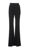 ELISABETTA FRANCHI ELISABETTA FRANCHI LOGO CHARM STRETCH PALAZZO TROUSERS