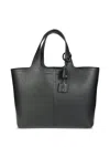 Elisabetta Franchi Logo Charm Medium Tote Bag In Black