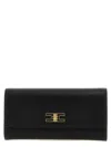 Elisabetta Franchi Black Twist-lock Fastening Detachable Chain-link Shoulder Strap In Black