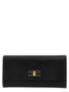 Elisabetta Franchi Black Twist-lock Fastening Detachable Chain-link Shoulder Strap In Black