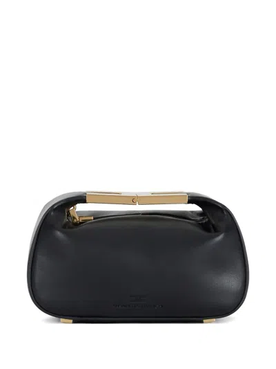 Elisabetta Franchi Logo-debossed Mini Bag In Black