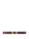 Elisabetta Franchi Logo-detail Belt In Burgundy