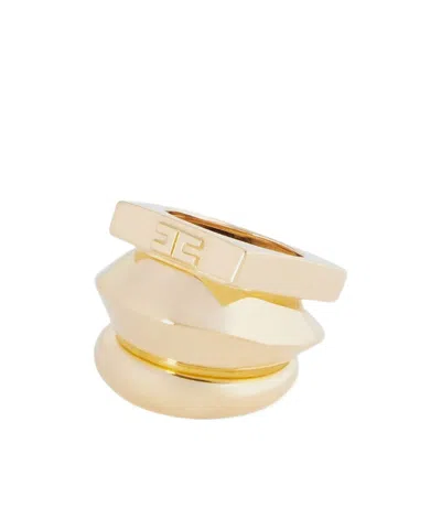 Elisabetta Franchi Logo Detail Ring In Golden