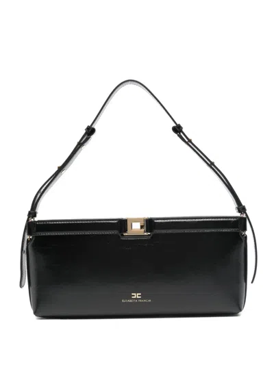 Elisabetta Franchi Logo-detail Shoulder Bag In Black