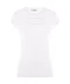 Elisabetta Franchi American Sleeves T-shirt In White
