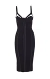Elisabetta Franchi Adjustable Straps Bustier Cut-out Midi Pencil