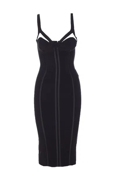 ELISABETTA FRANCHI LOGO DRESS