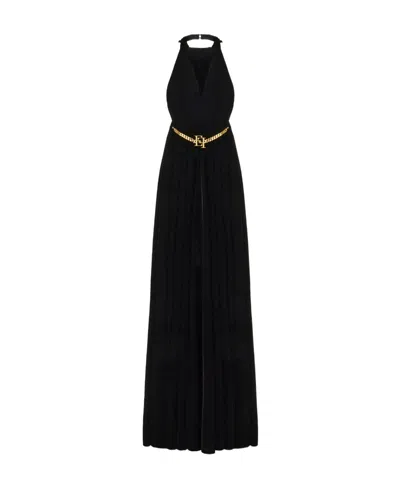 ELISABETTA FRANCHI LOGO DRESS