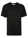 Elisabetta Franchi Short Sleeve Crew Neck Top In Black