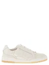 Elisabetta Franchi Ivory Leather Sneaker In White