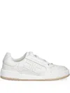 Elisabetta Franchi Ivory Leather Sneaker In White