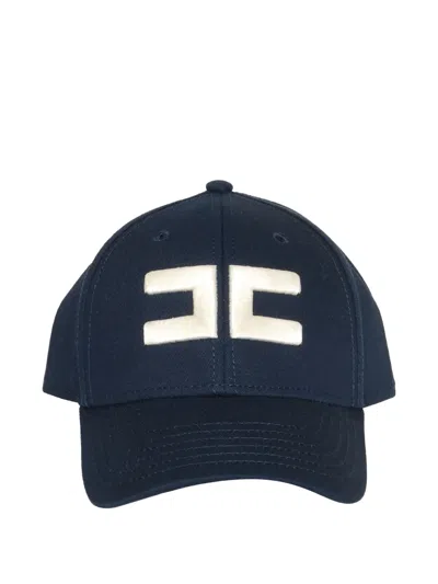 Elisabetta Franchi Logo-embroidered Baseball Cap In Blue