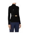 Elisabetta Franchi Logo-embroidered Jumper In Black