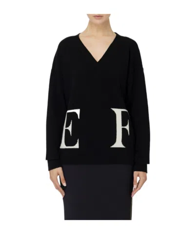 ELISABETTA FRANCHI ELISABETTA FRANCHI CROSSOVER KNITTED JUMPER