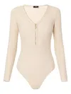 Elisabetta Franchi Logo-jacquard Bodysuit In Neutral