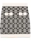 Elisabetta Franchi Logo-jacquard Mini Skirt In 685 Nero/burro