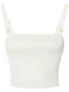 Elisabetta Franchi Logo Jacquard Top In 绿色