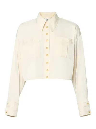 Elisabetta Franchi Logo-label Shirt In Neutral