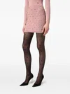 Elisabetta Franchi Logo-pattern Tights In Pink