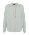 Elisabetta Franchi Viscose Shirt In Gray