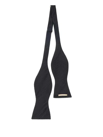 Elisabetta Franchi Logo-plaque Bow Tie In Black