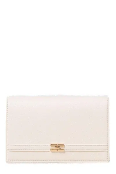 Elisabetta Franchi Logo Plaque Chain Linked Clutch Bag