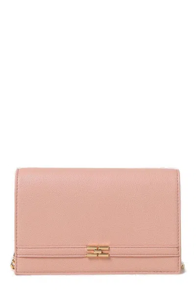 Elisabetta Franchi Logo Plaque Chain Linked Clutch Bag