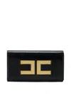 Elisabetta Franchi Logo-plaque Chain-strap Mini Bag In Black