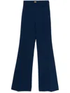 Elisabetta Franchi Logo-plaque Crepe Trousers