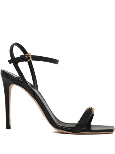 Elisabetta Franchi Logo-plaque Sandals In Black
