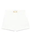 Elisabetta Franchi High-waisted Polyester Trousers In White