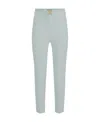 Elisabetta Franchi Logo-plaque Straigh-leg Trousers In Gray